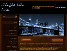 Tablet Screenshot of newyorksublimeevents.com